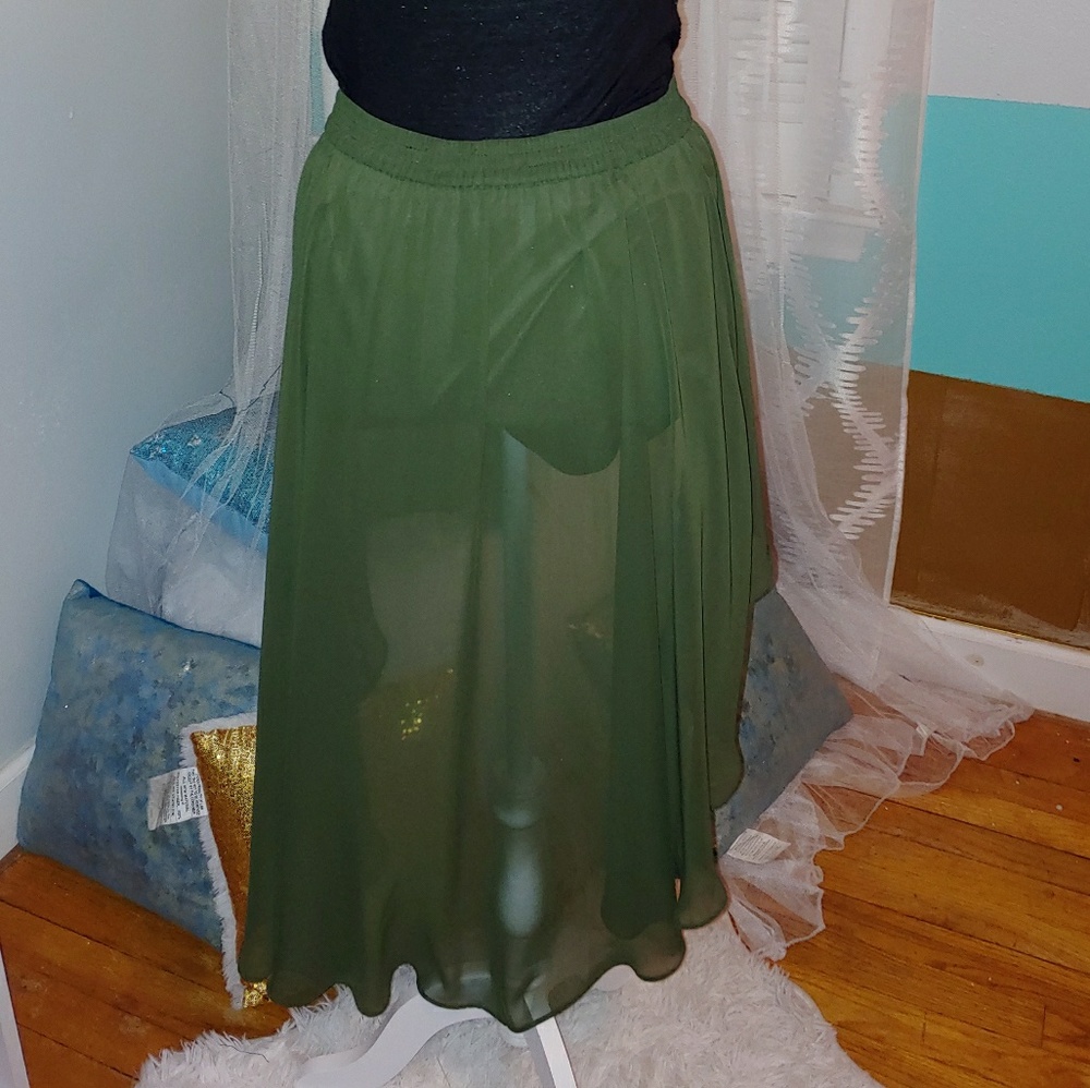 High/Low Sheer Skirt - Picture 3 of 5